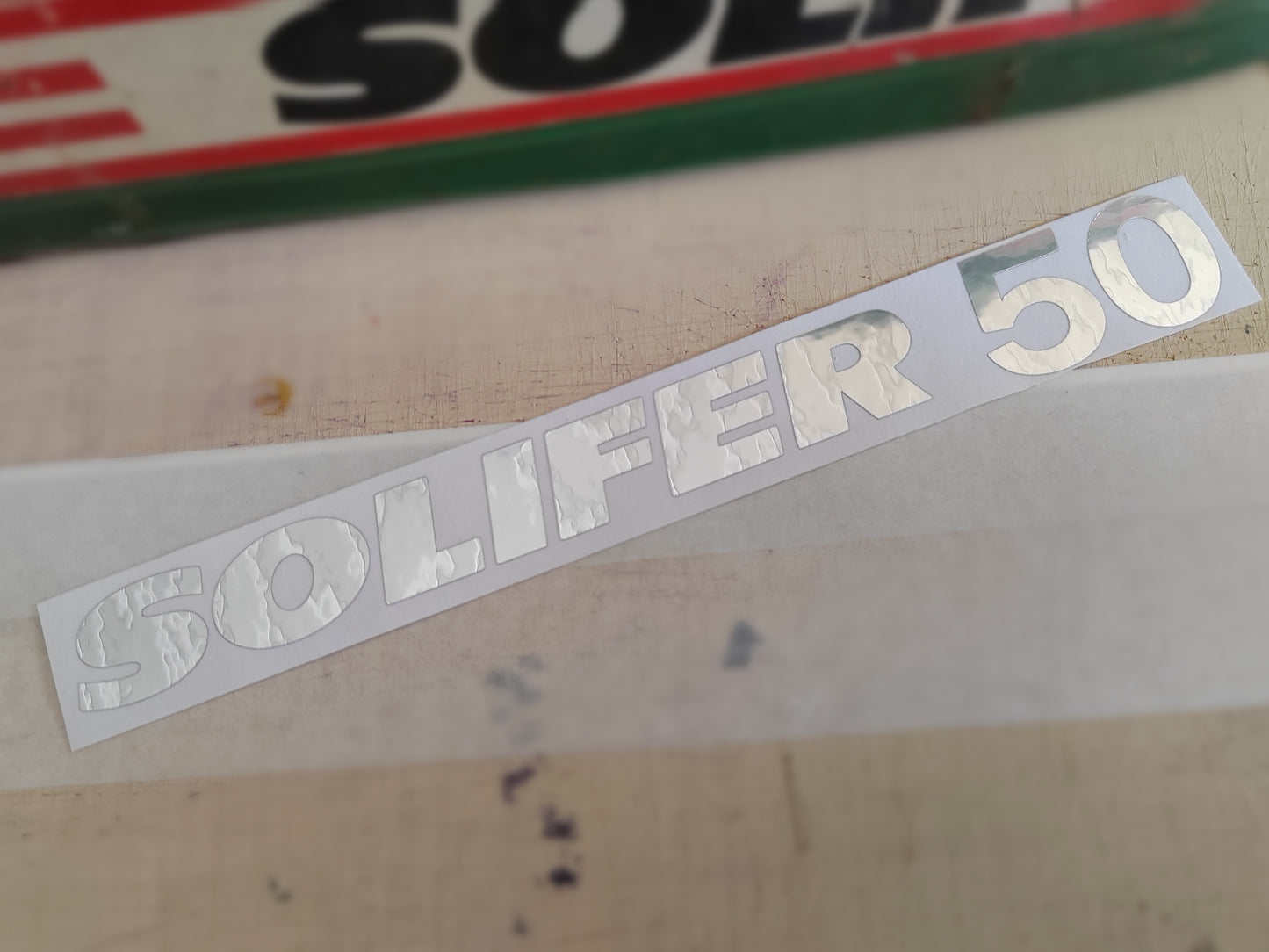 Solifer 50 sivuposken tarra