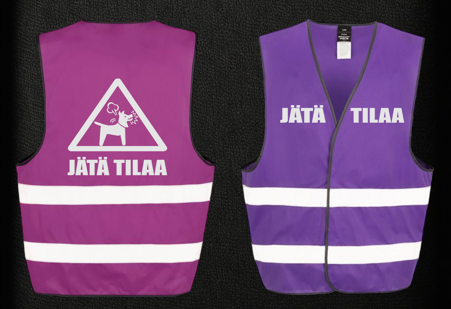 JÄTÄ TILAA -liivi violetti