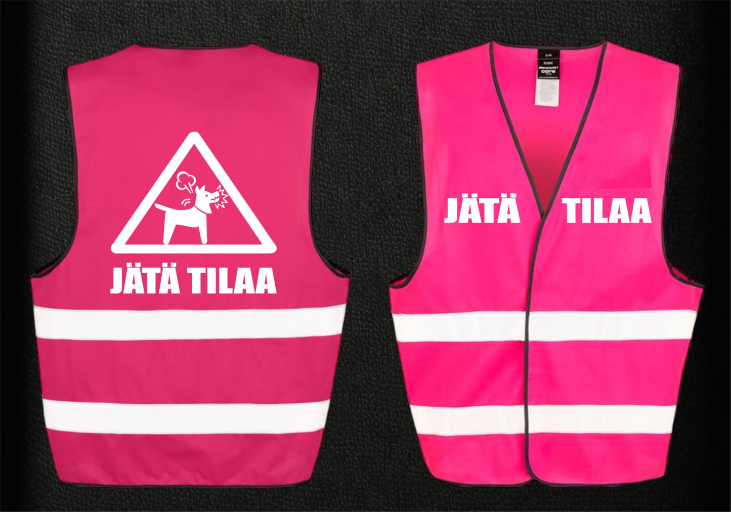 JÄTÄ TILAA -liivi pinkki